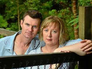 Beau and Kerry Hartshorn of Eumundi lost their home and business when Walton Construction failed to pay them for landscaping work their business did on the Nambour Coles job. Picture: John McCutcheon