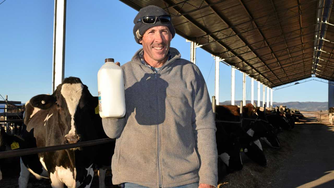 SUPPORT LOCAL: Brent Hoffman urges shoppers to support Southern Downs farmers at the checkout. Picture: Elyse Wurm