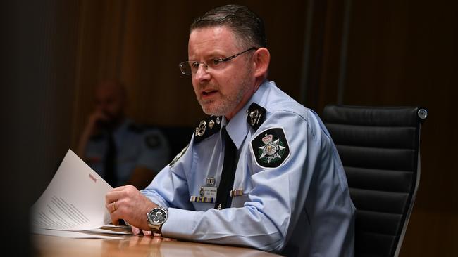 The Italian mafia – known as the Ndrangheta – are believed to be operating in Australia and dominating the cocaine market, AFP Assistant Commissioner Nigel Ryan said. Picture: NCA NewsWire/Joel Carrett