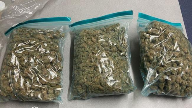 Supplied Editorial Cannabis haul found in Crystal Brook traffic stop. Picture: SA Police