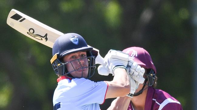 NSW Metro batter Ryan Hicks during the grand final at Karen Rolton Oval 22 December, 2022, Cricket Australia U19 Male National Championships 2022-23.Picture: Cricket Australia.