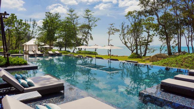 Main pool at Banyan Tree Krabi, Thailand.