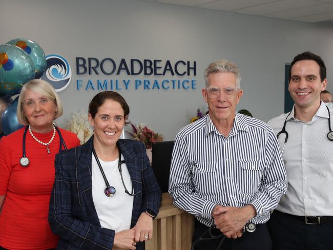 Krista Talbot GP with partners at the  Broadbeach Family Practice. She's a third generation GP there, the practice was started by her parents in 1979 and has now moved into new premises at the Qube.. Picture Glenn Hampson