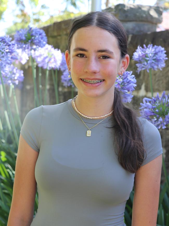 Year 9 St Clare's College accelerated maths student Anna Vincent Hull. Photo: supplied