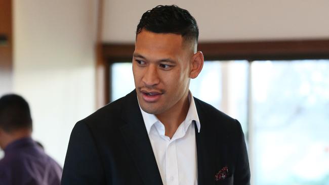 Rugby Australia’s problem with Israel Folau has been obvious for some time. Picture: David Swift