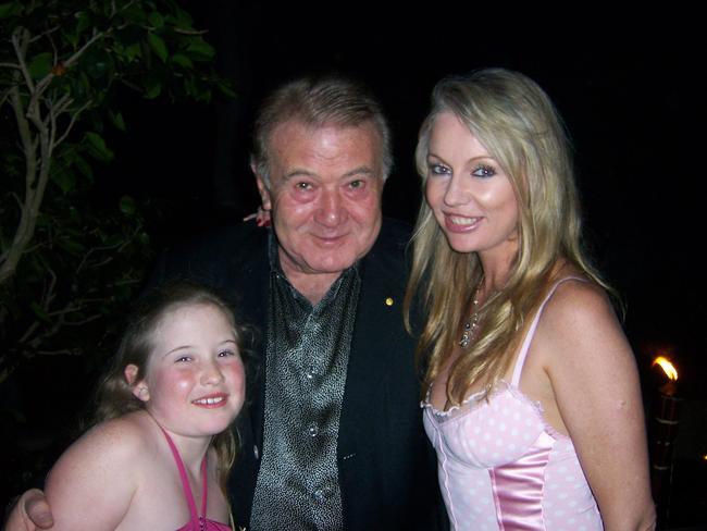 Richard Pratt with Shari-Lea Hitchcock and their daughter Paula Hitchcock. Picture: Facebook