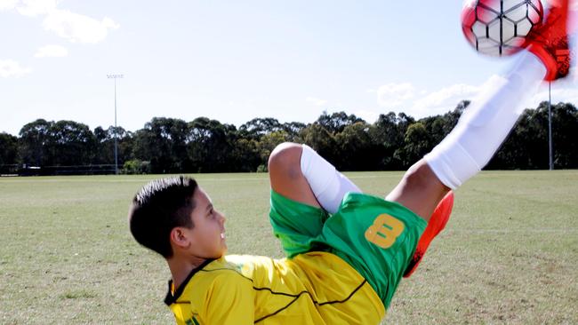 Anthony Kamber, 11, has been chosen to represent the Australian junior futsal team. Picture: Peter Kelly