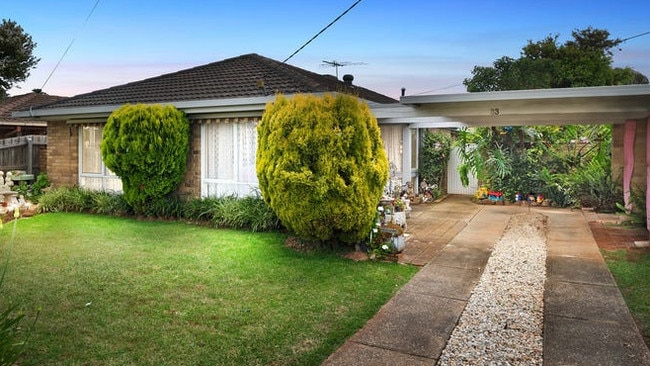 This three-bedroom house at 33 Watson Court, Melton, is for sale at about the price point someone who could afford $625,000 in April could now afford: $439,000-$449,000.