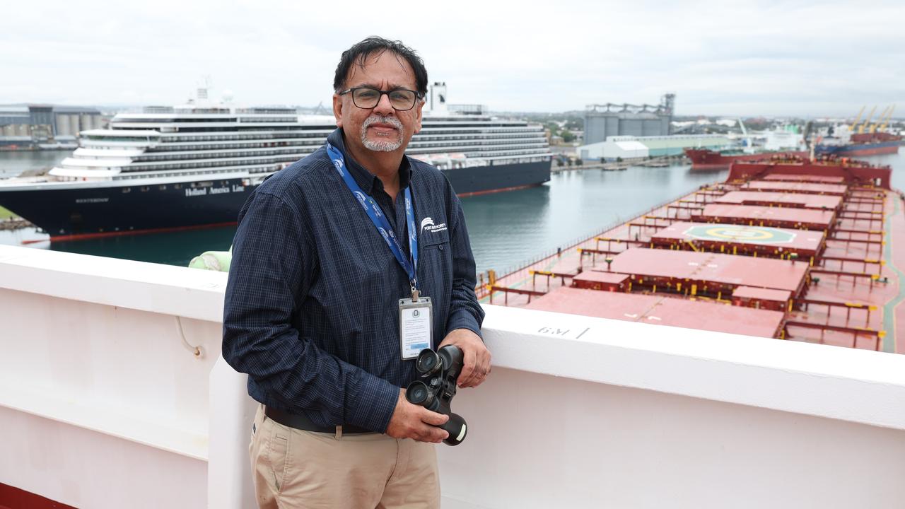 Newcastle Harbour Master Captain Vikas Bangia said the likelihood of an oil spill within the port was extremely high should protesters enter the shipping channel. Picture: Rohan Kelly