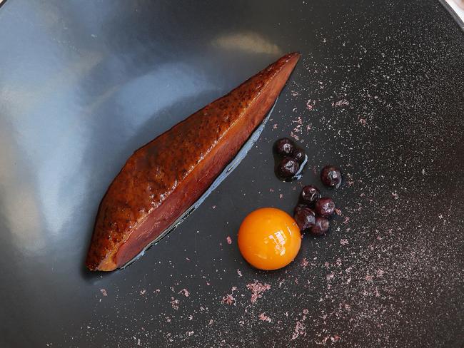 Simplicity at Lume in South Melbourne: Duck smoked over melaleuca. Picture Andrew Tauber