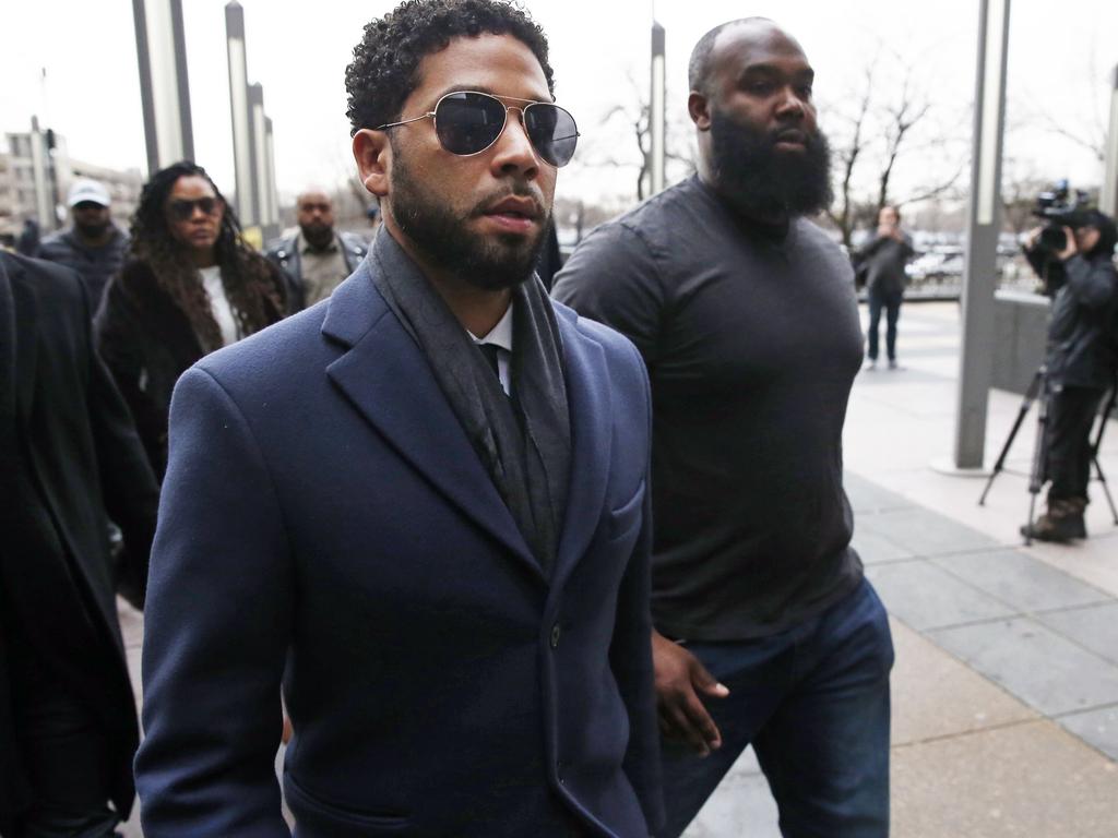 Smollett was accused of arranging a homophobic, racist attack against himself. Picture: AFP