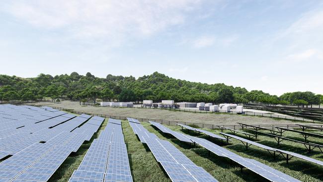 Artist impressions show the full extent of plans to create a new microgrid in the Daintree with a large solar farm. Picture: Supplied