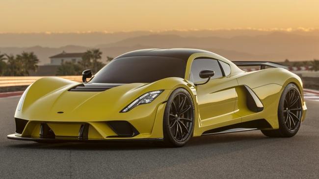 The Hennessey Venom F5 will have a top speed of 484km/h. Photo supplied.