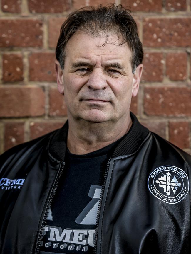 CFMEU leader John Setka. Picture: Roy VanDerVegt