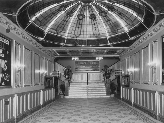 The site’s original domed ceilings were lost in the demolition.