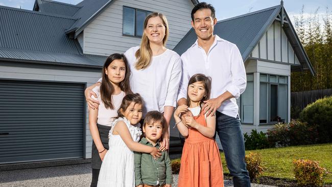 The Chua family felt they ‘hit the jackpot’ when they moved to Burwood. Picture: Jake Nowakowski