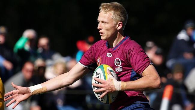 Queensland Schoolboys flyhalf Carter Gordon … a trump for Brisbane Boys' College in the 2018 GPS rugby season. Photo: Karen Watson, Rugby Australia