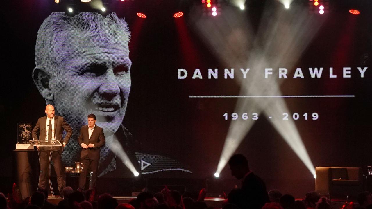 Stewart Loewe paid tribute to his best mate Danny Frawley. Picture: Michael Dodge/AAP