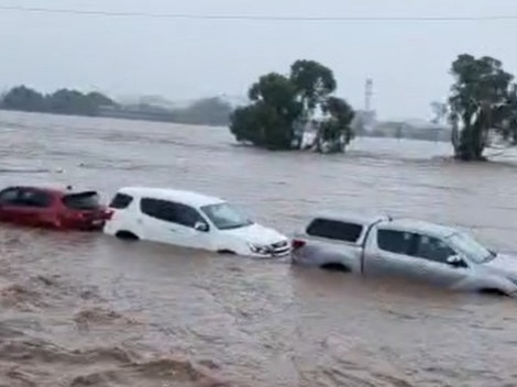 Images and vision from Sam Halloran posted to Facebook of flooding near Glenthorne in the Tarree region of northern NSW. Picture: Facebook