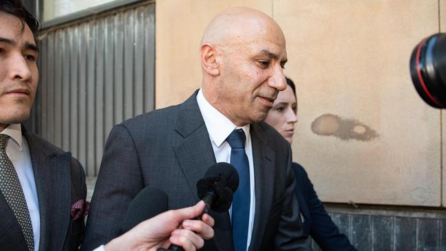 Moses Obeid arrives at the NSW Supreme Court in 2021.