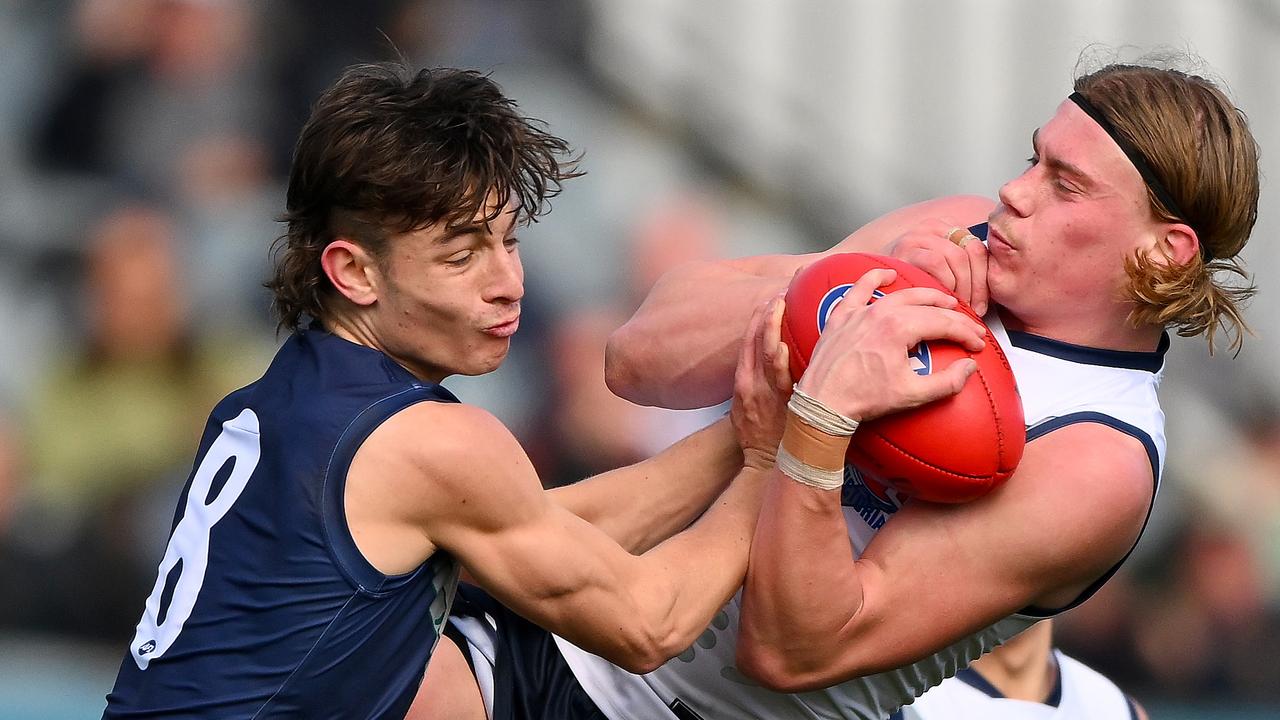 Melbourne is keen to get into the race for Harley Reid. Picture: Morgan Hancock/AFL Photos via Getty Images.