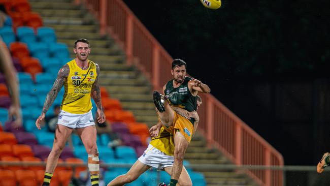 Nathaniel Paredes in the Nightcliff vs St Mary’s 2023-24 NTFL major semi final. Picture: Pema Tamang Pakhrin