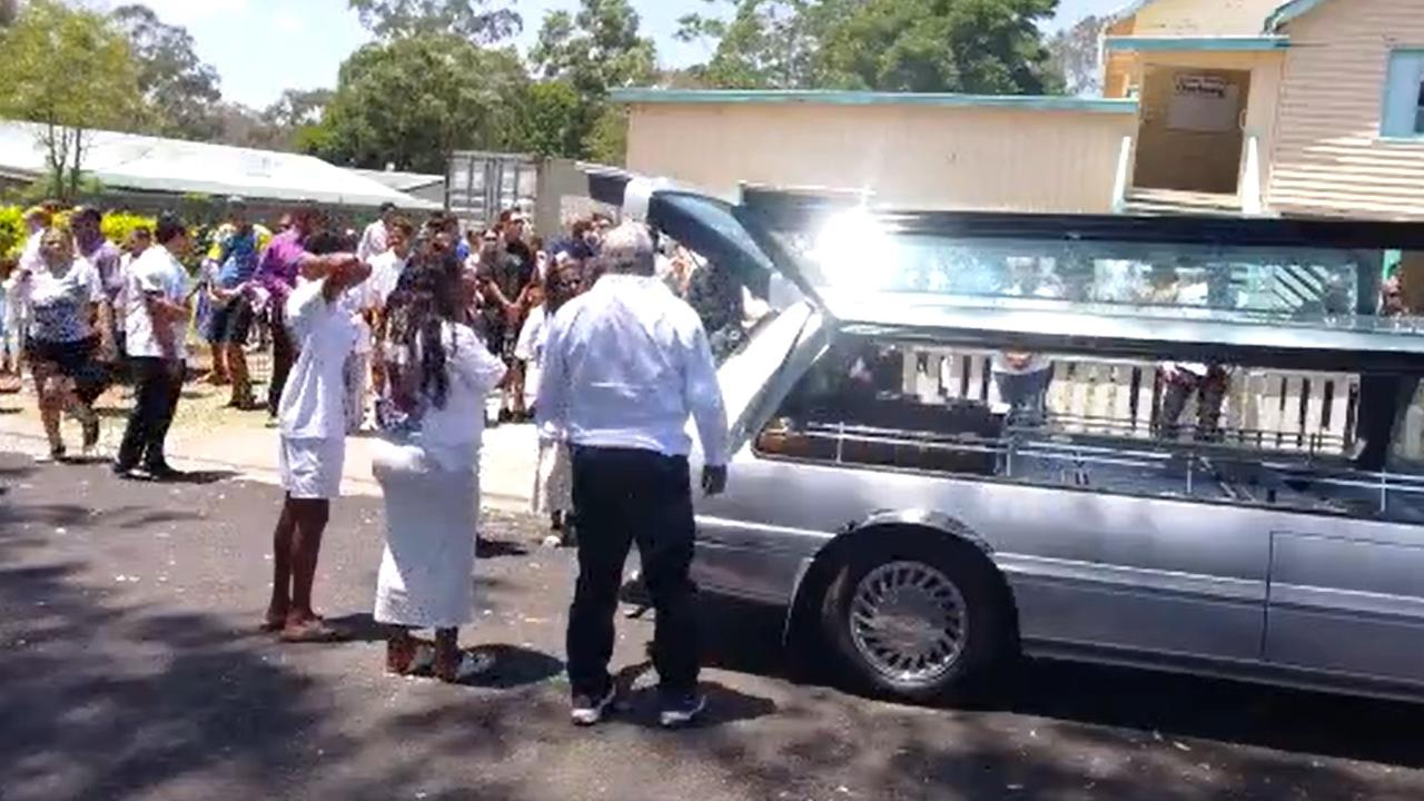 Getting ready to transport Jarrad 'Boyza' Purcell to his final resting place.