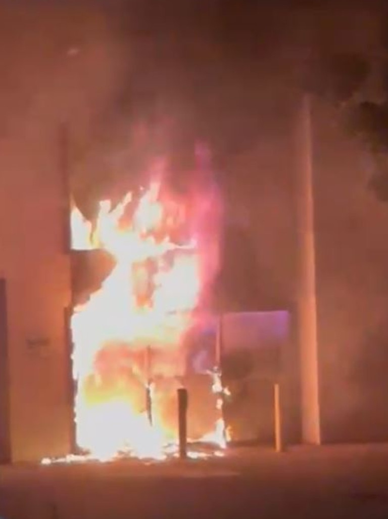 A childcare centre in Maroubra was set on fire and anti-Semitic graffiti was sprayed on a fence this morning. Picture: Supplied.