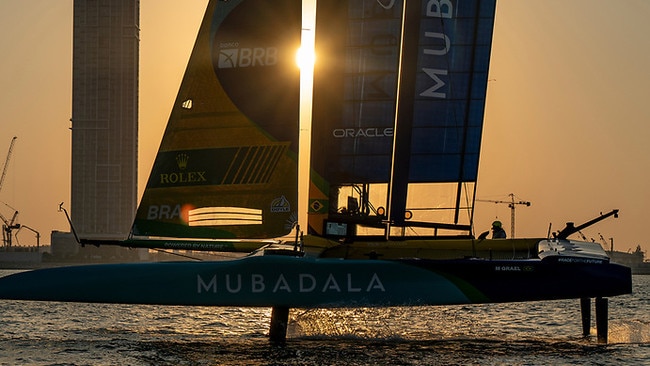 Martine Grael will con control the Brazilian F50 this season. Picture: SailGP