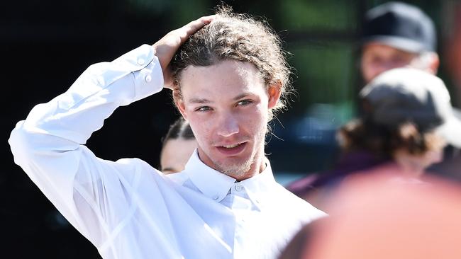 Jyrah James Dittman leaves Maroochydore Court House. Picture: Patrick Woods.