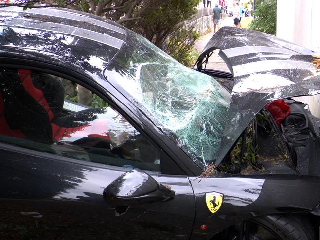 The crashed car. Picture: OnScene Bondi