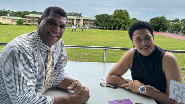 Former Fiji education minister Aseri Radrodro with his wife, prominent lawyer Sainiana Radrodro. Picture: Facebook