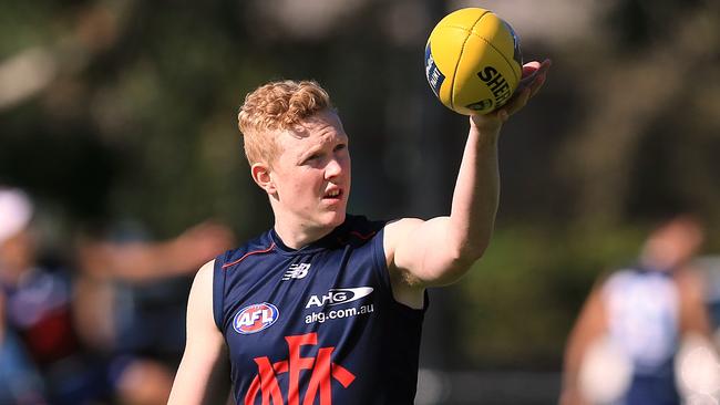 Clayton Oliver is a rising star at Melbourne. Picture: Wayne Ludbey