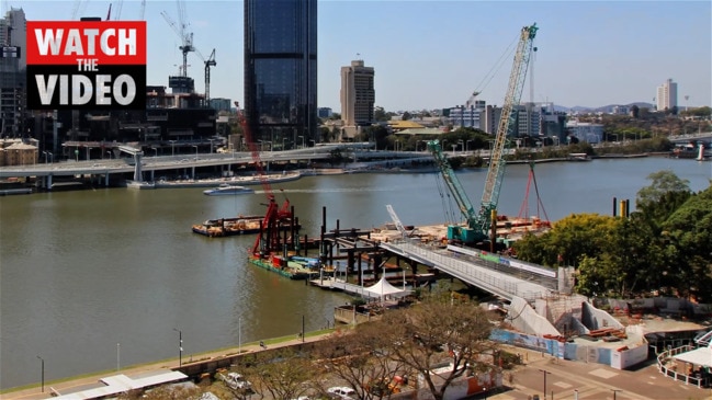 Time lapse of Queens Wharf development in Brisbane