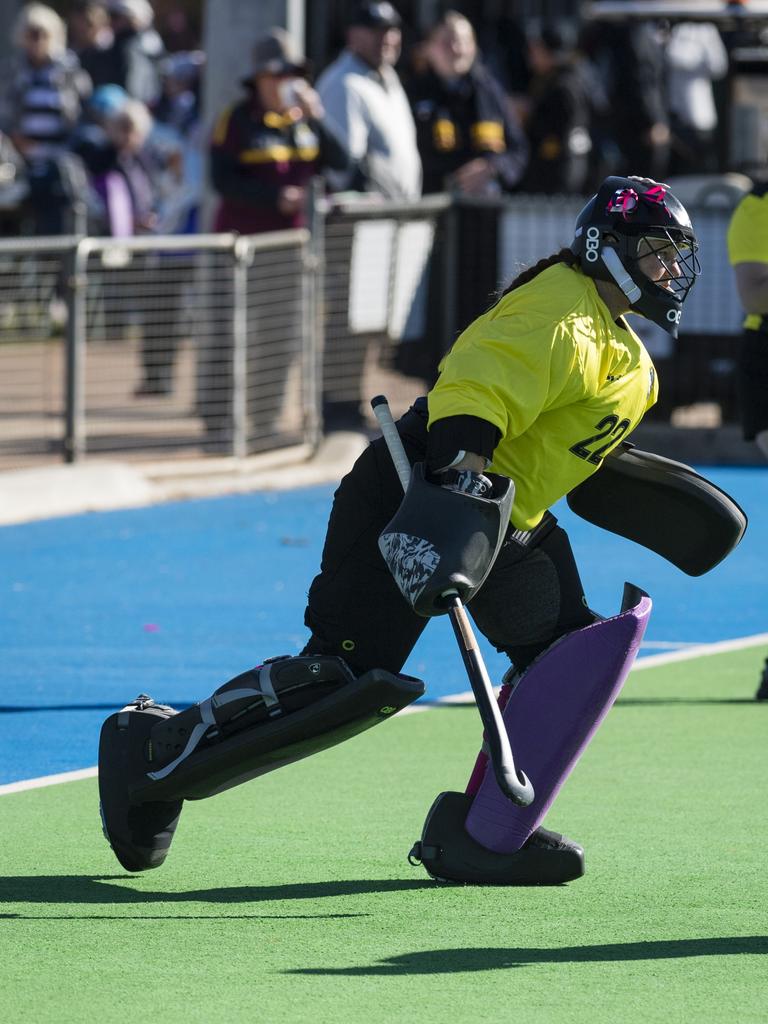 Toowoomba 1 goal keeper Kristie Fiedler against Tweed 1.