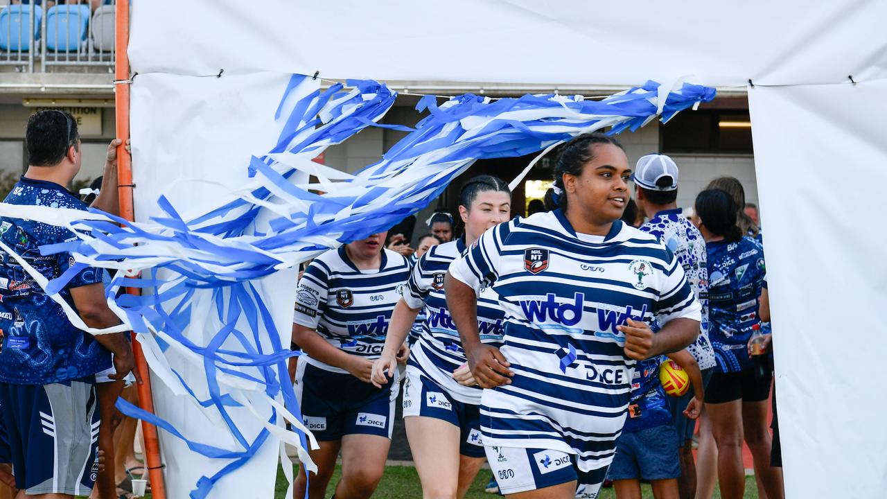 Bianca Stokes as the Darwin Brothers take on the Palmerston Raiders in the 2023 NRL NT women's grand final. Picture: Pema Tamang Pakhrin