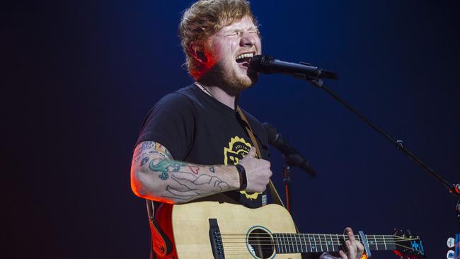 British singer-songwriter Ed Sheeran will play to more than 170,000 people in Melbourne next year. Picture: Paul Bergen