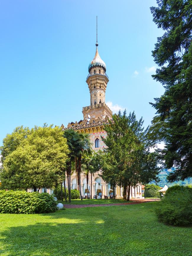 Villa Crespi, a hotel in the Lake Orta region.