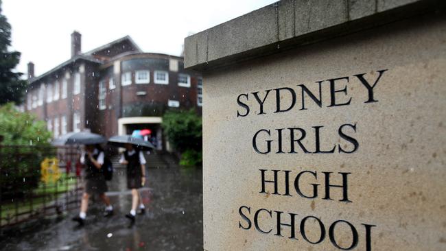 Sydney Girls High School will be closed on Monday after a positive COVID-19 scare. Picture: Hollie Adams