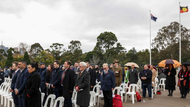 The memorial event acts as a mark of respect for fallen and current Indigenous service men and women. Picture: NCA NewsWire / Ian Currie