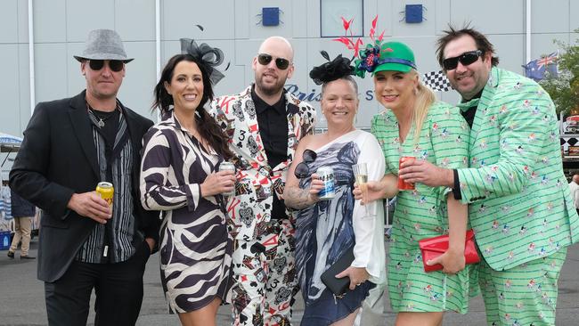 . Vinnie Fantasia , Jess Halson , Riley Fegan , Natalie Fegan , Bec Adam and Tom Canson . Picture: Mark Wilson