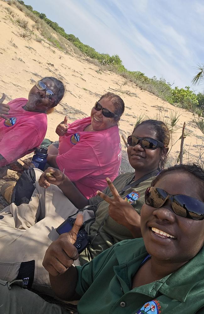 Djelk Women Rangers out in the field. Picture: Learning on Country / Supplied.