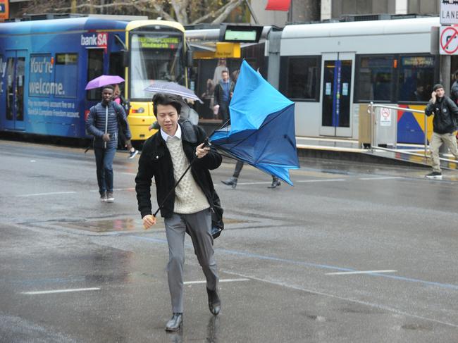 South Australia will see the brunt of the cold front on Sunday morning. Picture: Michael Marschall