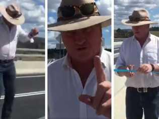 Barnaby Joyce has been labelled a "goose" over his stunt to unofficially open the Tabulam Bridge.