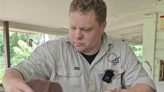 Snake catcher Lucas Perrett. Picture: Danica Clayton