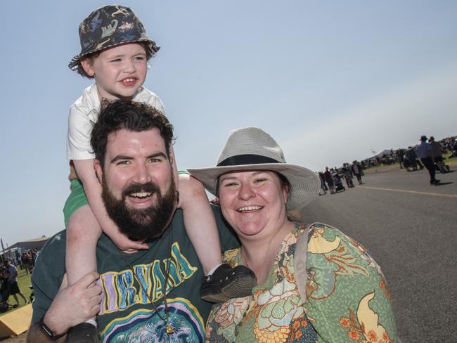 Alex McWilliam, Chelsea McWilliam and Oscar McWilliam Mildura Air Show 2024. Picture: Noel Fisher.