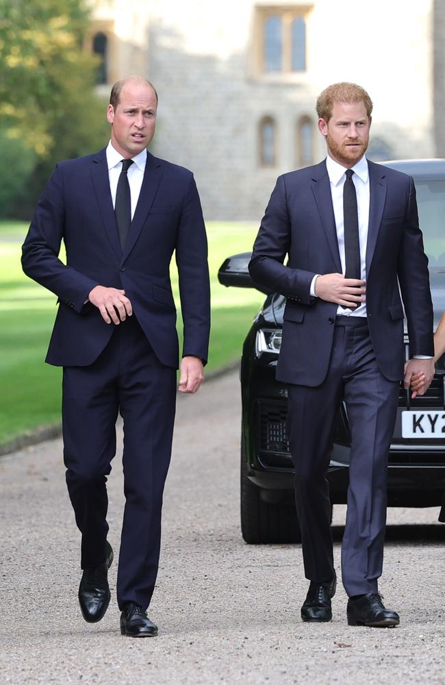 Prince William and Prince Harry are seen together for the first time in over a year. Picture: Chris Jackson - WPA Pool/Getty Images