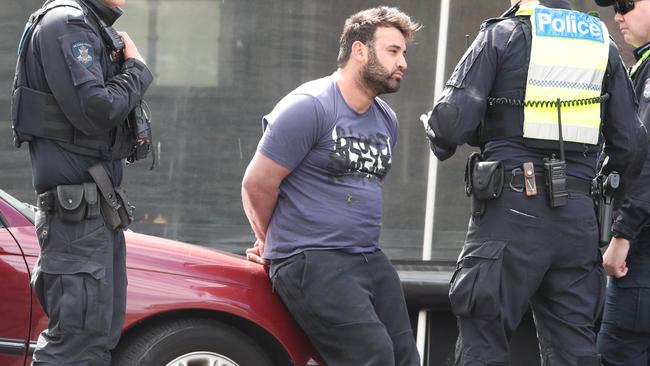 Younan was arrested at the scene of Preston’s shooting. Picture: David Crosling