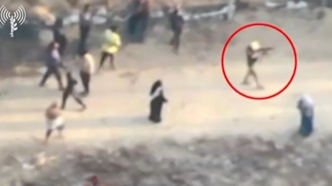 IDF publishes drone video of gunmen shooting at Gazans
