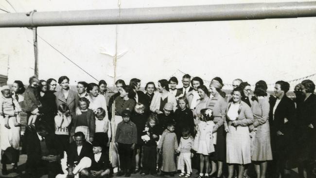 Women and children being evacuated from Darwin by ship on December 1, 1941. Picture: Supplied